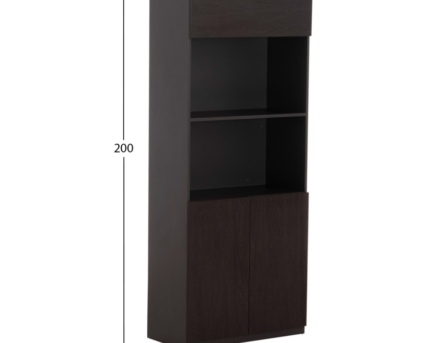 ΒΙΒΛΙΟΘΗΚΗ ΓΡΑΦΕΙΟΥ ΕΠΑΓΓΕΛΜΑΤΙΚΗ ROSEWOOD HM2089 80Χ40Χ200Υ εκ.