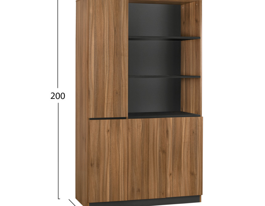 ΒΙΒΛΙΟΘΗΚΗ ΓΡΑΦΕΙΟΥ ΕΠΑΓΓΕΛΜΑΤΙΚΗ SUPREME 120Χ40Χ200 HM2353