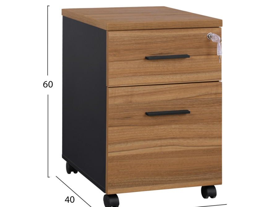 ΣΥΡΤΑΡΙΕΡΑ ΓΡΑΦΕΙΟΥ ΜΕ 2 ΣΥΡΤΑΡΙΑ SUPREME 38Χ40Χ60 HM2356