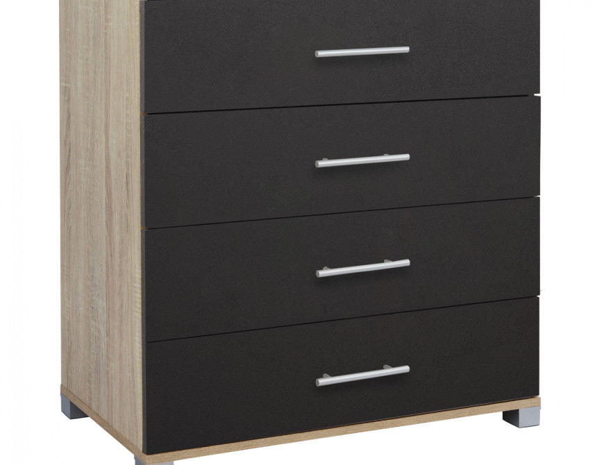 ΣΥΡΤΑΡΙΕΡΑ ΜΕΛΑΜΙΝΗΣ BRIANA HM2204.04 ME 4 ΣΥΡΤΑΡΙΑ SONAMA-ΓΚΡΙ 75x40x83Υ εκ.
