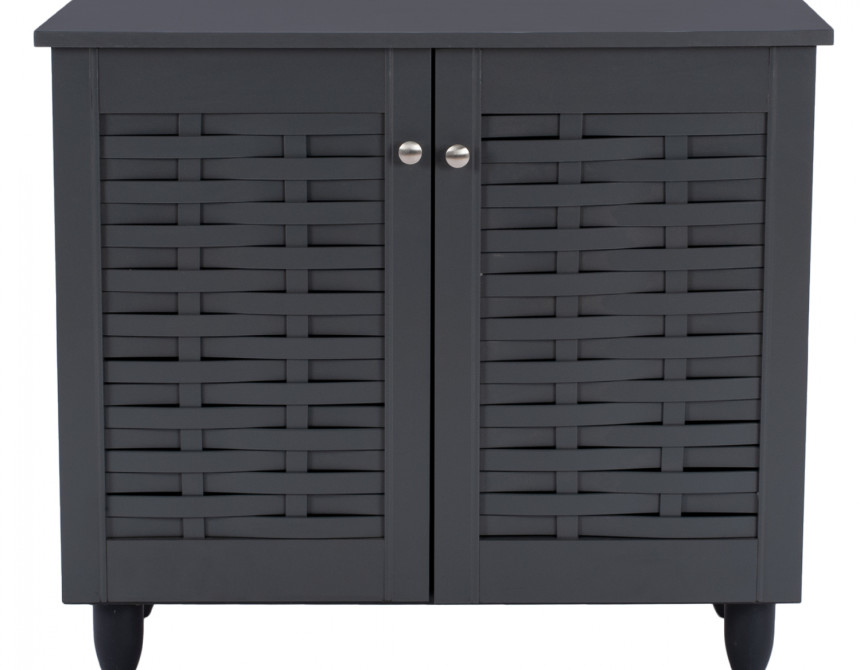 ΠΑΠΟΥΤΣΟΘΗΚΗ-ΝΤΟΥΛΑΠΙ ΞΥΛΙΝΗ CASSIOPE HM2208.10 ΓΚΡΙ 77Χ34Χ67.5εκ.