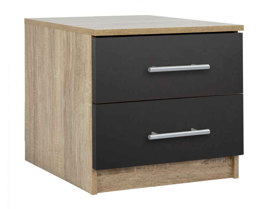 ΚΟΜΟΔΙΝΟ ΜΕΛΑΜΙΝΗΣ CHELSEA HM2220.04 SONAMA-ΓΚΡΙ 48X40X41Υ εκ.
