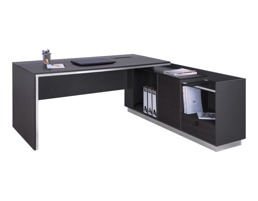 ΓΡΑΦΕΙΟ ΕΠΑΓΓΕΛΜΑΤΙΚΟ ΔΕΞΙΑ ΓΩΝΙΑ ROSEWOOD HM2112R 200X170X76Υ εκ.