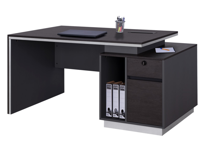 ΓΡΑΦΕΙΟ ΕΠΑΓΓΕΛΜΑΤΙΚΟ ΜΕ ΔΕΞΙΟ ΝΤΟΥΛΑΠΙ ROSEWOOD HM2113R 180X80X76Υ εκ.