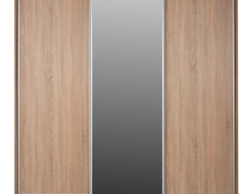ΝΤΟΥΛΑΠΑ 3ΦΥΛΛΗ ΣΥΡΟΜΕΝΗ ΜΕ ΚΑΘΡΕΠΤΗ SONAMA OAK HM2435  200X60X210Υεκ