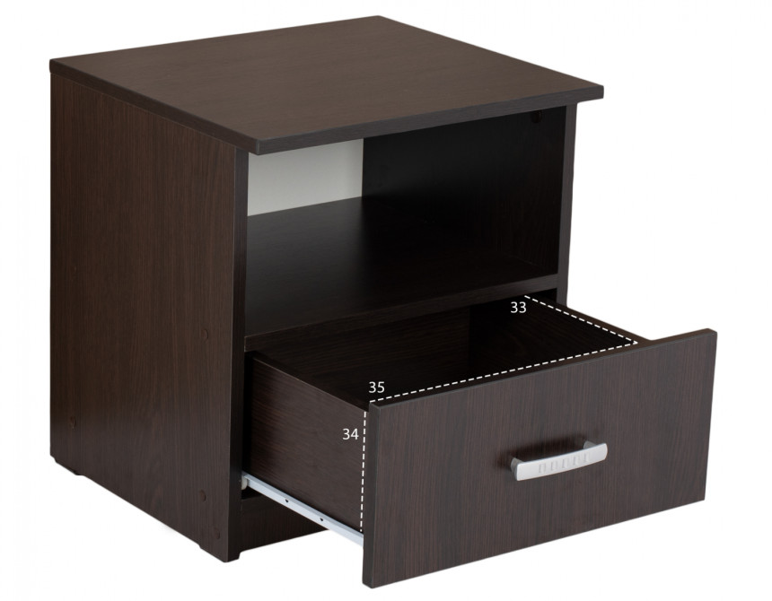 ΚΟΜΟΔΙΝΟ ΜΕ ΣΥΡΤΑΡΙ ADLER WENGE HM2431.02 45X40X48Yεκ.