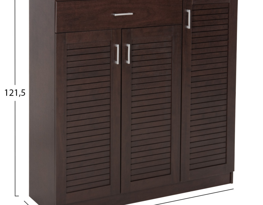 ΠΑΠΟΥΤΣΟΘΗΚΗ-ΝΤΟΥΛΑΠΑ PROΒY HM9607.01 ΜΕΛΑΜΙΝΗ WENGE 120x37,5x121,5Υεκ.