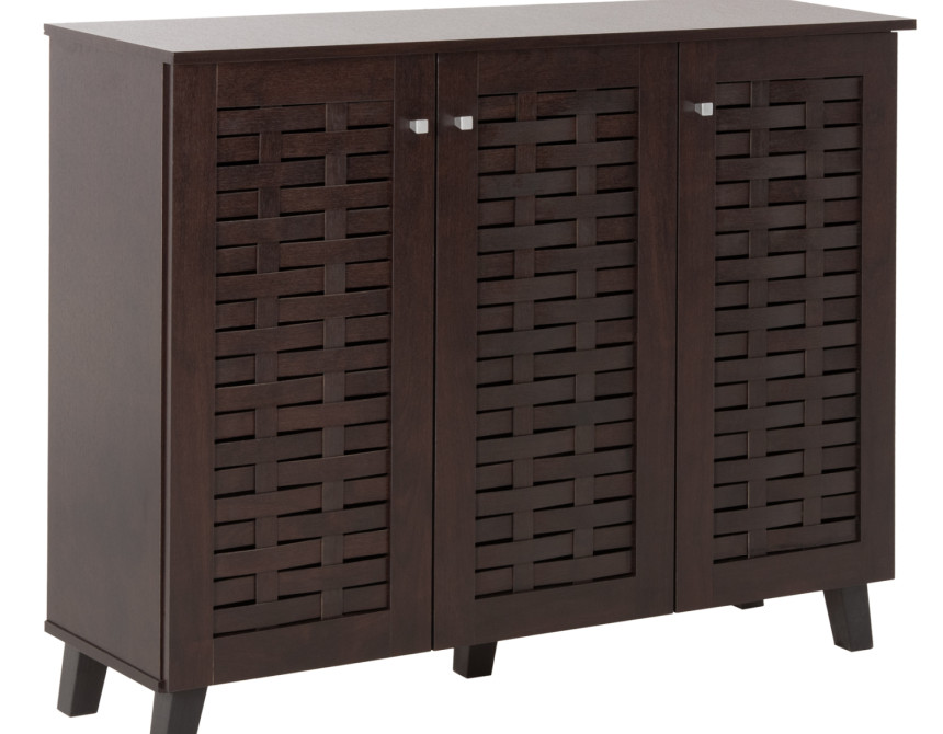 ΠΑΠΟΥΤΣΟΘΗΚΗ-ΝΤΟΥΛΑΠΙ PRODY HM9610.01 ΜΕΛΑΜΙΝΗ WENGE 3 ΠΟΡΤΕΣ 115x34x89Υεκ.