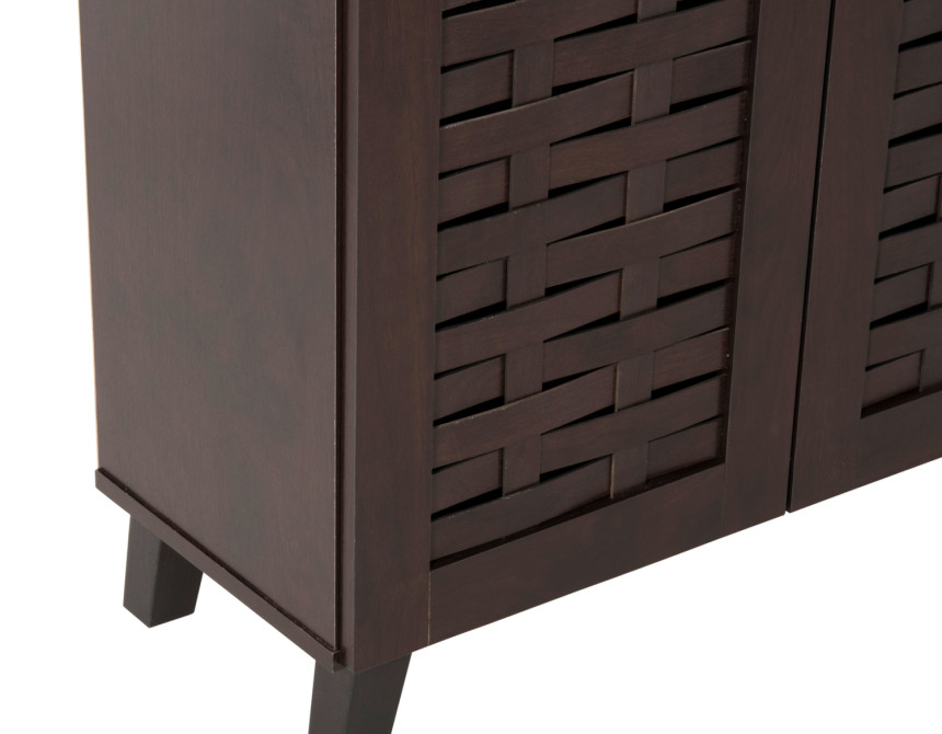 ΠΑΠΟΥΤΣΟΘΗΚΗ-ΝΤΟΥΛΑΠΙ PRODY HM9610.01 ΜΕΛΑΜΙΝΗ WENGE 3 ΠΟΡΤΕΣ 115x34x89Υεκ.
