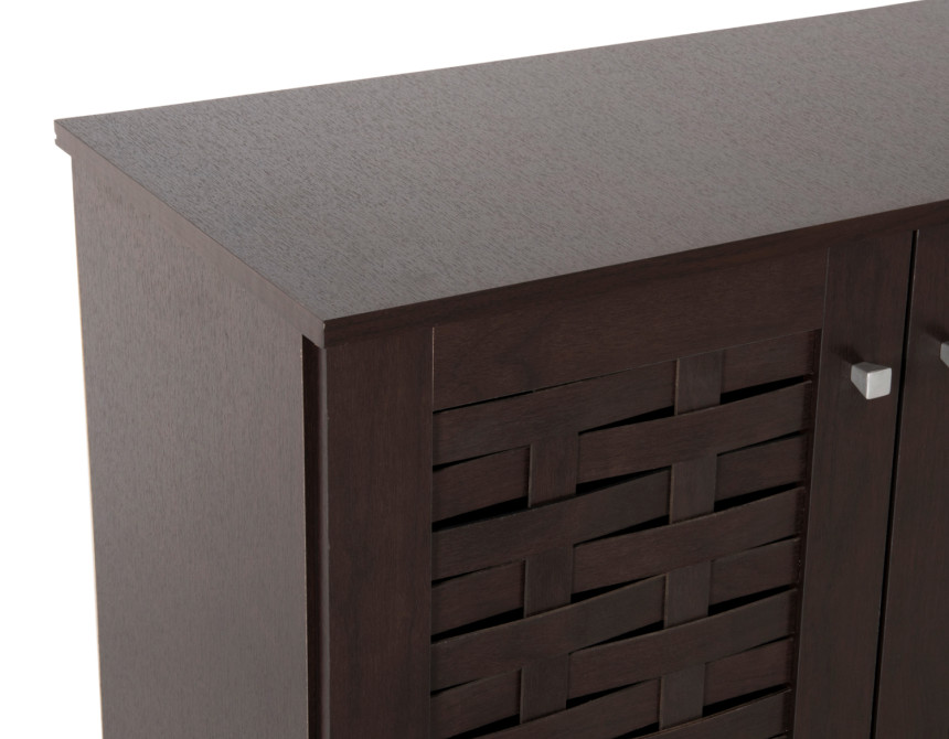 ΠΑΠΟΥΤΣΟΘΗΚΗ-ΝΤΟΥΛΑΠΙ PRODY HM9610.01 ΜΕΛΑΜΙΝΗ WENGE 3 ΠΟΡΤΕΣ 115x34x89Υεκ.