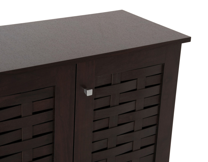 ΠΑΠΟΥΤΣΟΘΗΚΗ-ΝΤΟΥΛΑΠΙ PRODY HM9610.01 ΜΕΛΑΜΙΝΗ WENGE 3 ΠΟΡΤΕΣ 115x34x89Υεκ.