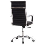 ΚΑΡΕΚΛΑ ΓΡΑΦΕΙΟΥ HM1059.31 ΜΑΥΡΟ PU BOSS ΔΙΕΥΘΥΝΤΟΥ ΠΟΔΙ ΧΡΩΜΙΟΥ 55x59x110Υεκ.