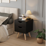 ΚΟΜΟΔΙΝΟ DINKL HM2472.02 ΜΕΛΑΜΙΝΗ-2 ΣΥΡΤΑΡΙΑ-WENGE 29,7x29,7x45Υεκ
