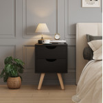 ΚΟΜΟΔΙΝΟ DINKL HM2472.02 ΜΕΛΑΜΙΝΗ-2 ΣΥΡΤΑΡΙΑ-WENGE 29,7x29,7x45Υεκ