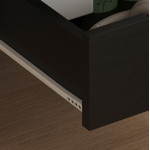ΚΟΜΟΔΙΝΟ DINKL HM2472.02 ΜΕΛΑΜΙΝΗ-2 ΣΥΡΤΑΡΙΑ-WENGE 29,7x29,7x45Υεκ