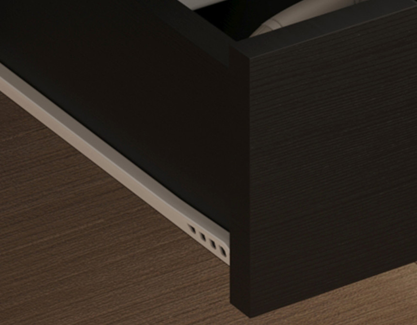 ΚΟΜΟΔΙΝΟ DINKL HM2472.02 ΜΕΛΑΜΙΝΗ-2 ΣΥΡΤΑΡΙΑ-WENGE 29,7x29,7x45Υεκ