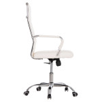 ΚΑΡΕΚΛΑ ΓΡΑΦΕΙΟΥ BOSS ΔΙΕΥΘΥΝΤΟΥ HM1059.32 ΛΕΥΚΟ PU ΠΟΔΙ ΧΡΩΜΙΟΥ 54x57x110Υεκ.