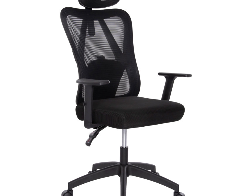 ΚΑΡΕΚΛΑ ΓΡΑΦΕΙΟΥ MEXER HM1195.01 ΜΑΥΡΟ MESH-ΜΕΤΑΛ.ΒΑΣΗ-NYLON ΣΚΕΛΕΤΟΣ 60x49x130Υεκ.