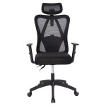ΚΑΡΕΚΛΑ ΓΡΑΦΕΙΟΥ MEXER HM1195.01 ΜΑΥΡΟ MESH-ΜΕΤΑΛ.ΒΑΣΗ-NYLON ΣΚΕΛΕΤΟΣ 60x49x130Υεκ.