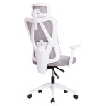 ΚΑΡΕΚΛΑ ΓΡΑΦΕΙΟΥ MEXER HM1195.02 ΓΚΡΙ MESH-ΜΕΤΑΛ.ΒΑΣΗ-ΣΚΕΛΕΤΟΣ ΛΕΥΚΟΣ 60x49x130Υεκ