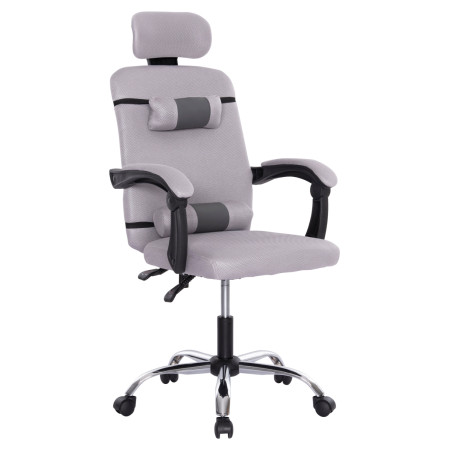 ΚΑΡΕΚΛΑ ΓΡΑΦΕΙΟΥ CRONER HM1196.02 ΓΚΡΙ MESH-ΜΕΤΑΛ.ΒΑΣΗ-NYLON ΣΚΕΛΕΤΟΣ 58x54x120Υεκ.