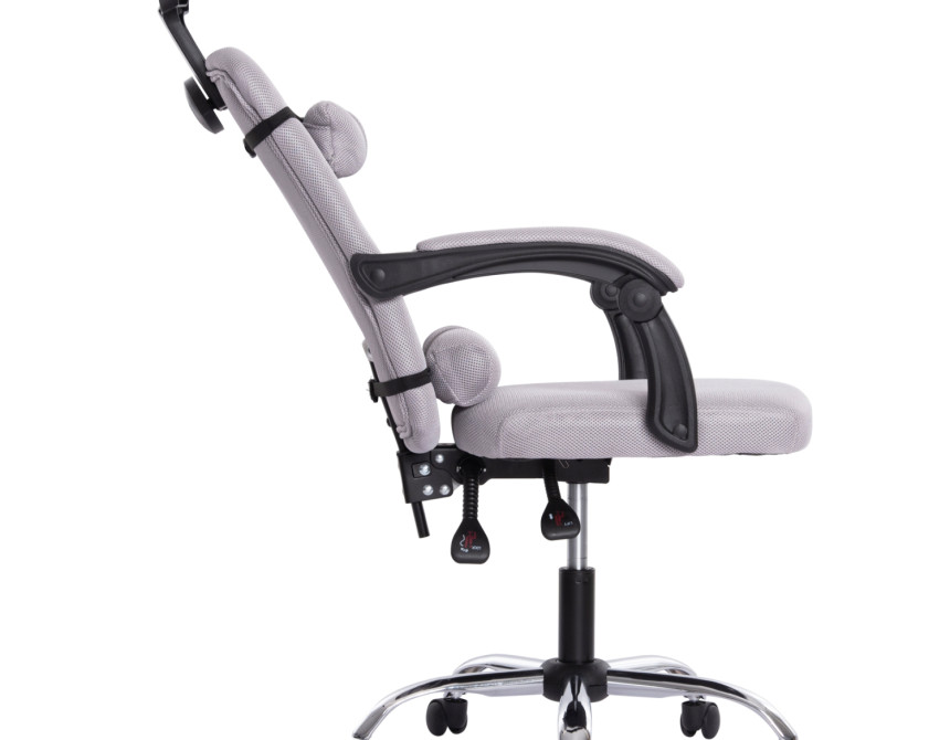 ΚΑΡΕΚΛΑ ΓΡΑΦΕΙΟΥ CRONER HM1196.02 ΓΚΡΙ MESH-ΜΕΤΑΛ.ΒΑΣΗ-NYLON ΣΚΕΛΕΤΟΣ 58x54x120Υεκ.
