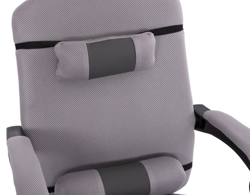 ΚΑΡΕΚΛΑ ΓΡΑΦΕΙΟΥ CRONER HM1196.02 ΓΚΡΙ MESH-ΜΕΤΑΛ.ΒΑΣΗ-NYLON ΣΚΕΛΕΤΟΣ 58x54x120Υεκ.