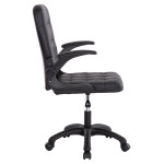 ΚΑΡΕΚΛΑ ΓΡΑΦΕΙΟΥ PORTIMA HM1197.01 ΜΑΥΡΟ PVC-NYLON ΣΚΕΛΕΤΟΣ & ΒΑΣΗ 69x53x98Υεκ.