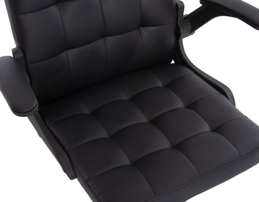 ΚΑΡΕΚΛΑ ΓΡΑΦΕΙΟΥ PORTIMA HM1197.01 ΜΑΥΡΟ PVC-NYLON ΣΚΕΛΕΤΟΣ & ΒΑΣΗ 69x53x98Υεκ.
