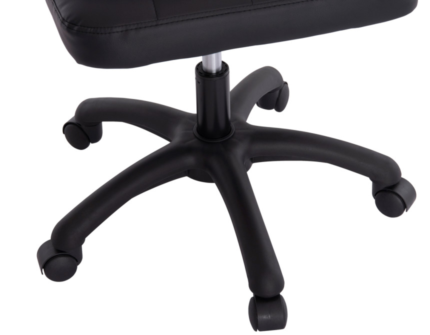 ΚΑΡΕΚΛΑ ΓΡΑΦΕΙΟΥ PORTIMA HM1197.01 ΜΑΥΡΟ PVC-NYLON ΣΚΕΛΕΤΟΣ & ΒΑΣΗ 69x53x98Υεκ.