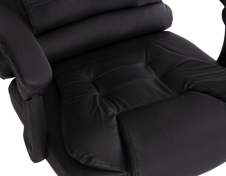 ΚΑΡΕΚΛΑ ΓΡΑΦΕΙΟΥ LAGOM HM1198 ΜΑΥΡO PVC-ΜΕΤΑΛ.ΒΑΣΗ-ΜΑΥΡΟ NYLON ΣΚΕΛΕΤΟΣ 63x51x115Υεκ