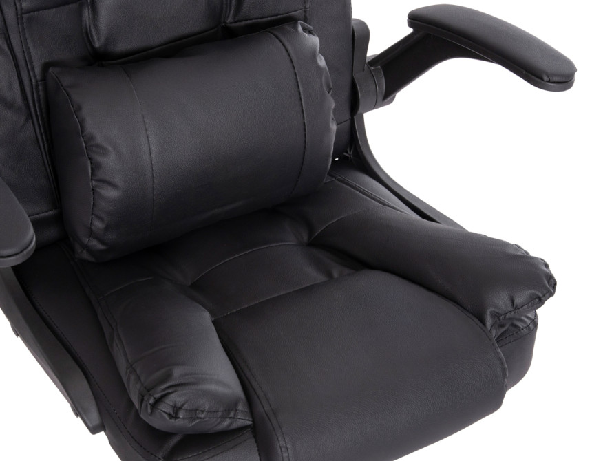 ΚΑΡΕΚΛΑ ΓΡΑΦΕΙΟΥ CANAN HM1201 ΜΑΥΡO PVC-ΜΑΥΡΟ NYLON-ΒΑΣΗ ΧΡΩΜΙΟΥ 69x48x98Υεκ.