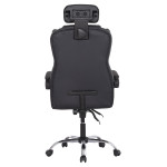 ΚΑΡΕΚΛΑ ΓΡΑΦΕΙΟΥ OCTAVIUS HM1202 ΜΑΥΡΟ PVC & NYLON-ΜΕΤΑΛ.ΧΡΩΜΙΟ ΒΑΣΗ 52x55x128Υεκ