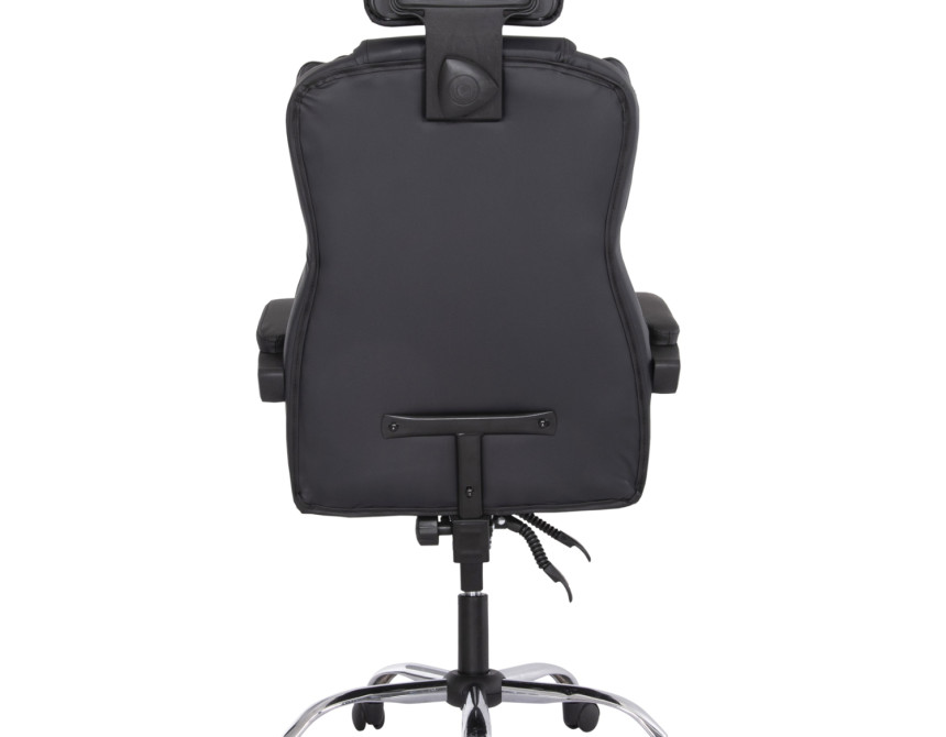 ΚΑΡΕΚΛΑ ΓΡΑΦΕΙΟΥ OCTAVIUS HM1202 ΜΑΥΡΟ PVC & NYLON-ΜΕΤΑΛ.ΧΡΩΜΙΟ ΒΑΣΗ 52x55x128Υεκ