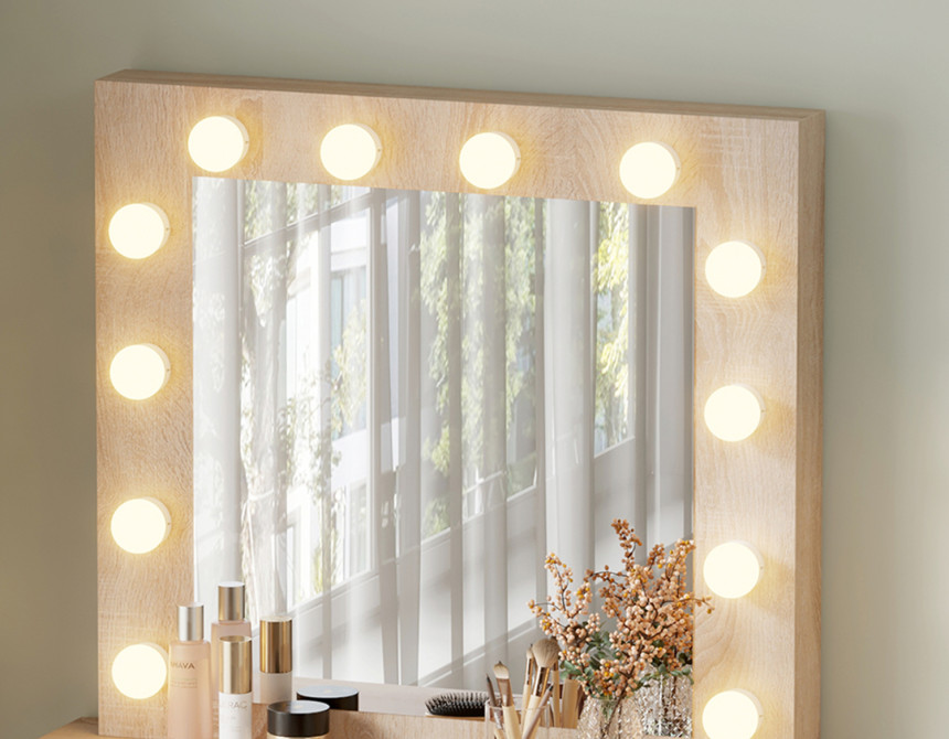 ΤΟΥΑΛΕΤΑ ΜΕ ΦΩΤΙΣΜΟ LED & ΣΥΡΤΑΡΙΑ BEYON HM2500.01 ΜΕΛΑΜΙΝΗ ΣΕ SONAMA 80x40x140Υεκ.