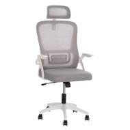 ΚΑΡΕΚΛΑ ΓΡΑΦΕΙΟΥ BLAZER HM1205.02 ΓΚΡΙ MESH-ΛΕΥΚΟΣ ΣΚΕΛΕΤΟΣ NYLON 60,5x47x85,5Υεκ.