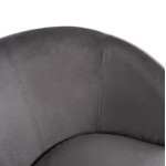 ΠΟΛΥΘΡΟΝΑ ARIEN ΓΚΡΙ ΒΕΛΟΥΔΟ ΜΕ ΑΣΗΜΙ ΒΑΣΗ HM8403.01 80x75x82Υ εκ.