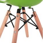 ΚΑΡΕΚΛΑ TWIST KID ΤΜΧ.HM8453.03 ΜΕ ΞΥΛΙΝΑ ΠΟΔΙΑ &ΠΡΑΣΙΝΟ ΚΑΘΙΣΜΑ 30,5Χ33Χ59 ΕΚ