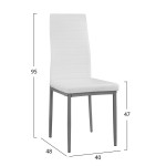 ΚΑΡΕΚΛΑ ΜΕΤΑΛΛΙΚΗ LADY HM0037.11 ΛΕΥΚΟ PU ΜΕΤΑΛΛΙΚΟ ΣΚΕΛΕΤΟ K/D 40x48x95 εκ.