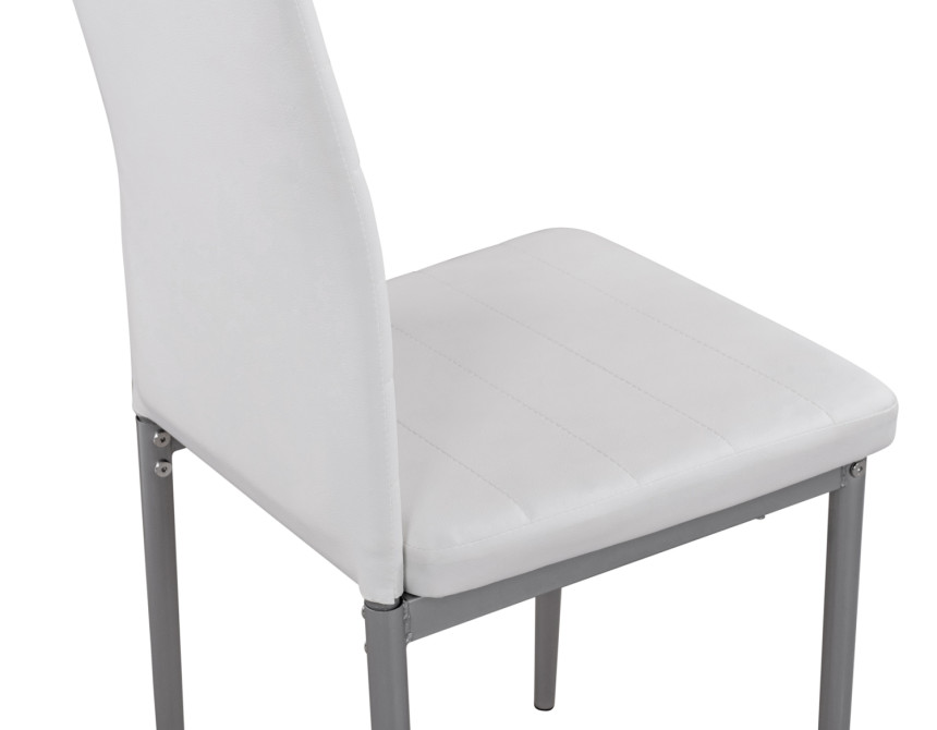 ΚΑΡΕΚΛΑ ΜΕΤΑΛΛΙΚΗ LADY HM0037.11 ΛΕΥΚΟ PU ΜΕΤΑΛΛΙΚΟ ΣΚΕΛΕΤΟ K/D 40x48x95 εκ.