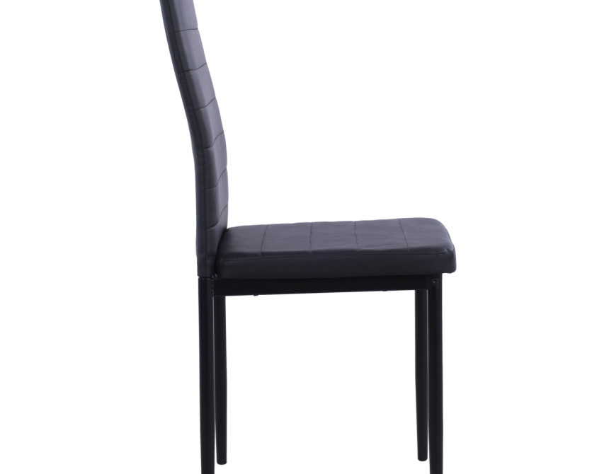 ΚΑΡΕΚΛΑ ΜΕΤΑΛΛΙΚΗ LADY HM0037.12 ΜΑΥΡΟ PU ΜΕΤΑΛΛΙΚΟ ΣΚΕΛΕΤΟ K/D 40x48x95 εκ.