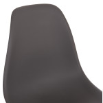 ΚΑΡΕΚΛΑ ΜΕ ΞΥΛΙΝΑ ΠΟΔΙΑ ΚΑΙ ΚΑΘΙΣΜΑ TWIST PP ΓΚΡΙ HM8460.10 46x50x82 εκ.
