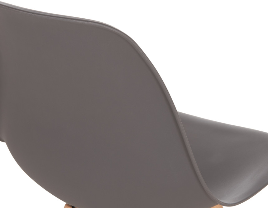 ΚΑΡΕΚΛΑ ΜΕ ΞΥΛΙΝΑ ΠΟΔΙΑ ΚΑΙ ΚΑΘΙΣΜΑ TWIST PP ΓΚΡΙ HM8460.10 46x50x82 εκ.