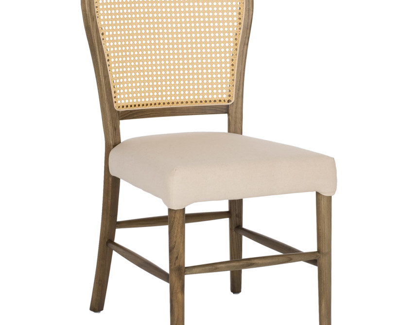 ΚΑΡΕΚΛΑ ΤΟΟΝ ΞΥΛΟ RATTAN ΥΦΑΣΜΑ HM9406.04 47x52x91,5Υεκ.