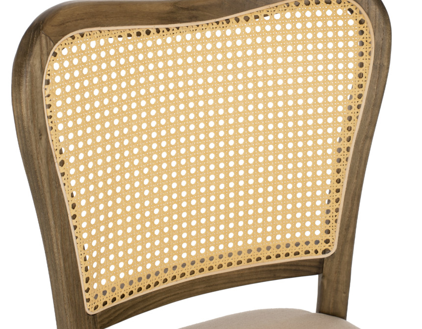 ΚΑΡΕΚΛΑ ΤΟΟΝ ΞΥΛΟ RATTAN ΥΦΑΣΜΑ HM9406.04 47x52x91,5Υεκ.