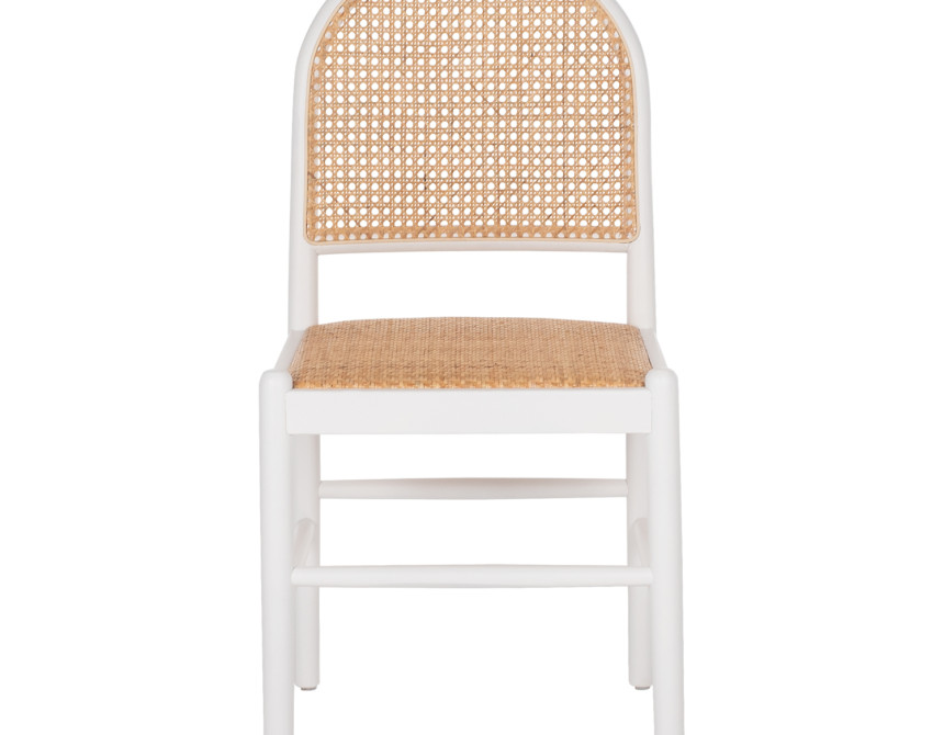 ΚΑΡΕΚΛΑ ΑΠΟ ΟΞΙΑ ΣΕ ΛΕΥΚΟ-RATTAN ΜΠΕΖ HM9407.03 43x50x87Yεκ.