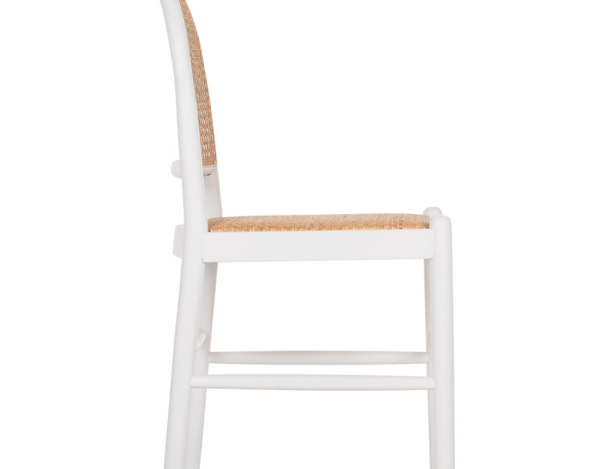 ΚΑΡΕΚΛΑ ΑΠΟ ΟΞΙΑ ΣΕ ΛΕΥΚΟ-RATTAN ΜΠΕΖ HM9407.03 43x50x87Yεκ.