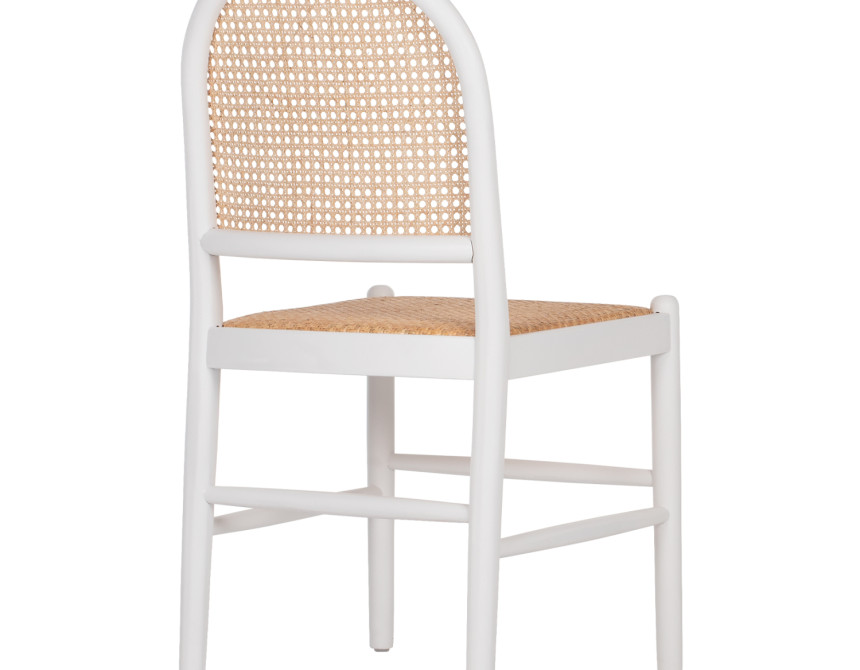 ΚΑΡΕΚΛΑ ΑΠΟ ΟΞΙΑ ΣΕ ΛΕΥΚΟ-RATTAN ΜΠΕΖ HM9407.03 43x50x87Yεκ.