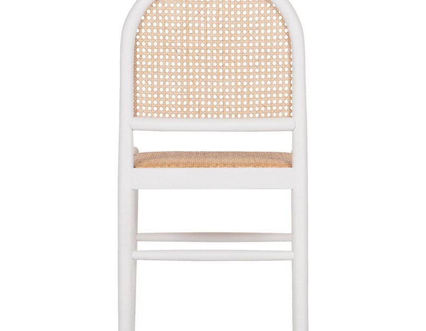 ΚΑΡΕΚΛΑ ΑΠΟ ΟΞΙΑ ΣΕ ΛΕΥΚΟ-RATTAN ΜΠΕΖ HM9407.03 43x50x87Yεκ.