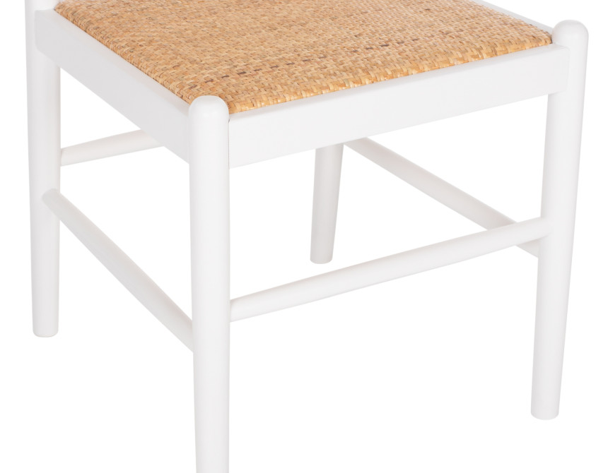 ΚΑΡΕΚΛΑ ΑΠΟ ΟΞΙΑ ΣΕ ΛΕΥΚΟ-RATTAN ΜΠΕΖ HM9407.03 43x50x87Yεκ.